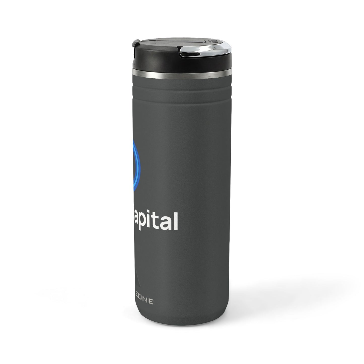 Titan 24oz Thermal Straw Tumbler — Insulated Stainless Travel Bottle with Leak-Resistant Lid