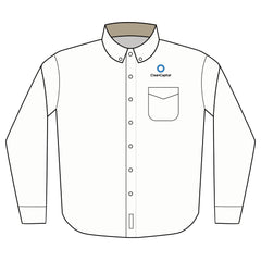 Embroidered Long Sleeve Dress Shirt — Corporate Logo Left Chest