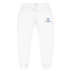 CleanCapital Cozy Fleece Sweatpants — Embroidered Joggers