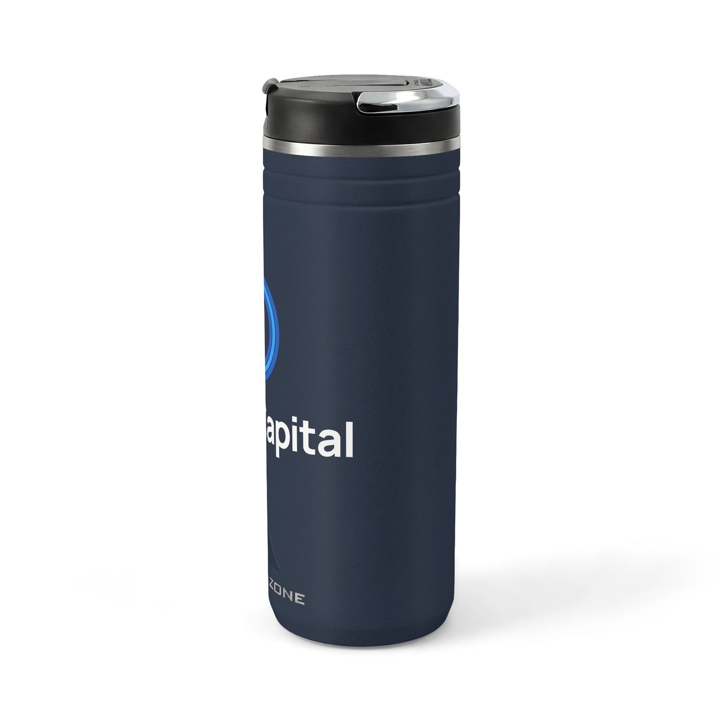 Titan 24oz Thermal Straw Tumbler — Insulated Stainless Travel Bottle with Leak-Resistant Lid