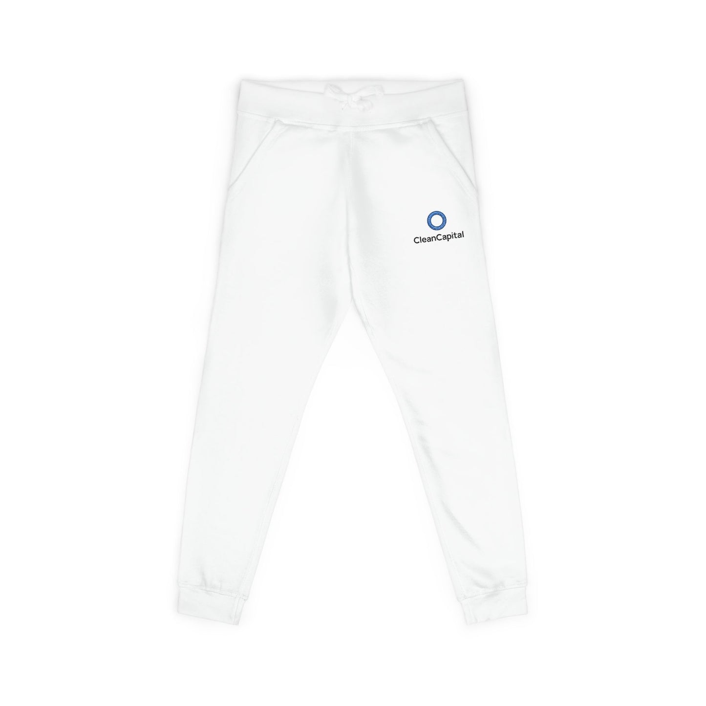 CleanCapital Cozy Fleece Sweatpants — Embroidered Joggers