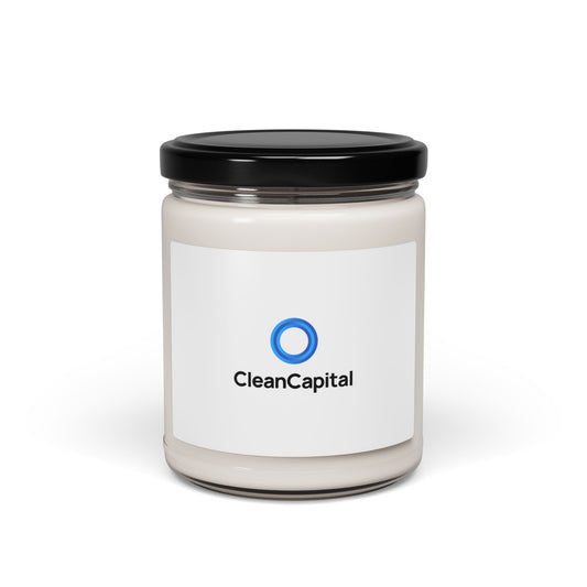 Scented Soy Candle — 9 oz Fresh Linen Aromatherapy Jar